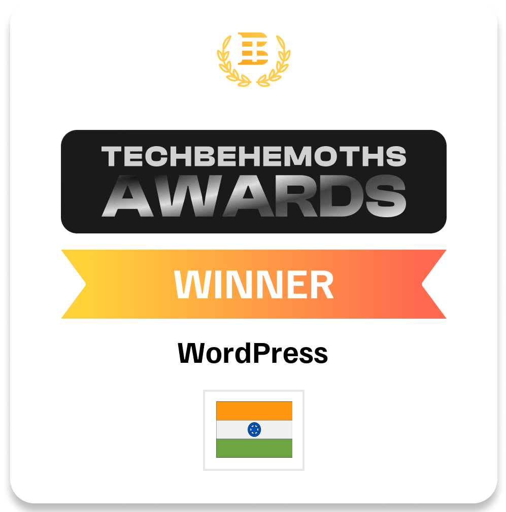 Winner — WordPress Development — Digitly TechBehemoths award 2025