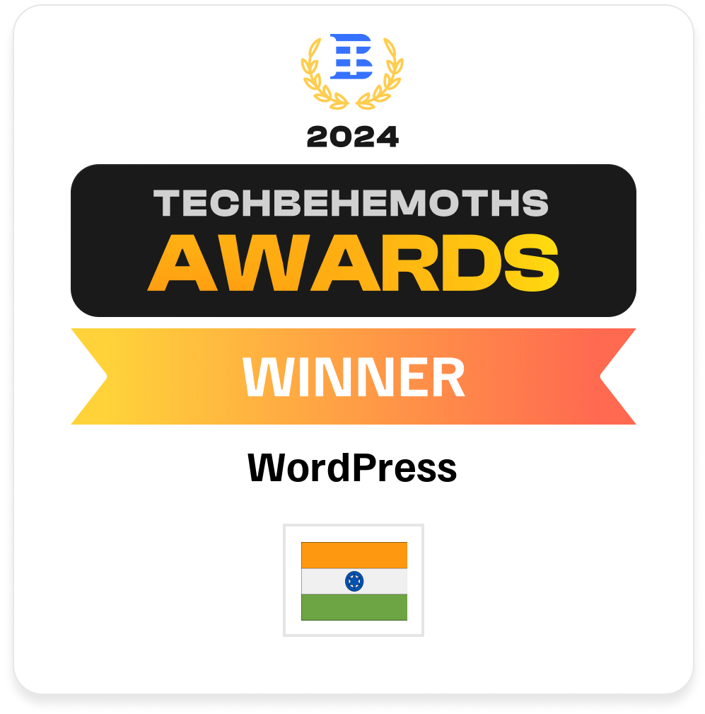 Winner — WordPress Development — Digitly TechBehemoths award 2024