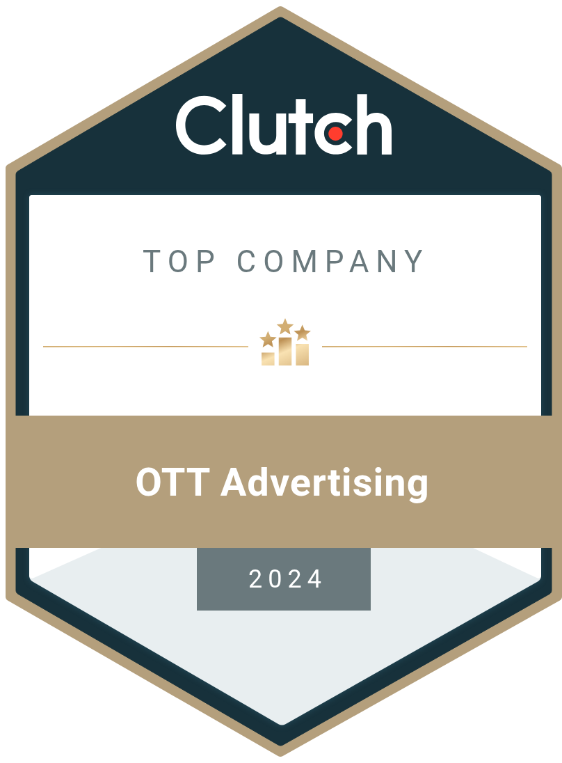 Top Company — OTT Advertising — Digitly Clutch award 2024